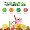 thumbnail image 4 of TRUE LEMON Raspberry Lemonade Drink Mix (30 Packets) Made from Real Lemon No Preservatives, No Artificial Sweeteners, Gluten Free Water Flavor Packets & Water Enhancer with Stevia, 4 of 5