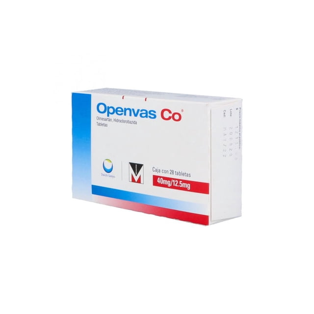 Openvas Co 40 mg - 12.5 mg 28 tabletas recubiertas