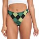 thumbnail image 1 of Balery Green Squares Tangas de Algodón para Mujer con Estampado – Ropa Interior Sexy, Transpirable, G-string-X-Large, 1 of 6