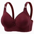 thumbnail image 3 of ALLLIST No Wire Womens Bras Polka Dot Red Bralette Soft T Shirt Bras for Ladies Size S-XL, 3 of 4