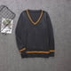 thumbnail image 2 of Suéter nuevo 2024 Slytherin Ravenclaw Hufflepuff Suéter de manga larga Cuello en V Ropa de uso diario unisex que combina con todo Disfraces de cosplay, 2 of 5