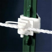 T-Post Pin Lock Insulator White Bag of 25