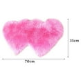 thumbnail image 4 of Alfombras lisas de piel de oveja suave de dos corazones, funda para silla peluda, taburete para sofá, cojín para asiento, alfombra, manta para dormitorio, sofá y suelo, 4 of 5
