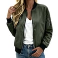 thumbnail image 2 of HAiming Plus Size Jackets for Women Long Sleeve Zip up Business Casual Trendy Jackets Fall Workout Tops with Pockets, 2 of 7