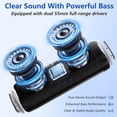 thumbnail image 3 of Bluetooth Speaker, Portable Speakers Bluetooth Wireless with Lights IPX5 Waterproof, 10W Loud Sound, 20H Playtime, Outdoor Speakers for Home/Party/Beach/Travel, Gifts, 3 of 8
