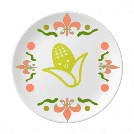 

Vegetable Expression Happy Corn Body Flower Ceramics Plate Tableware Dinner Dish