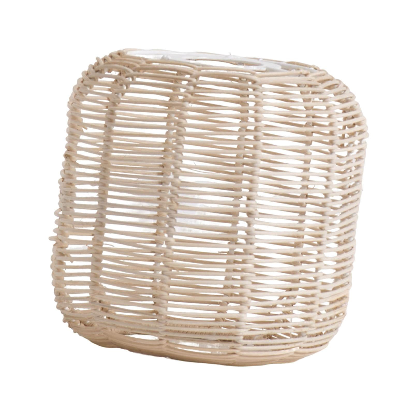 Bvdfgk Ceiling Fan Light Cover, Retro Rattan Woven Chandelier Light Cover, Woven Rattan Style C