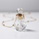 thumbnail image 2 of Botella de perfume de cristal blanco natural Hongfengtang, fragancia de aceite esencial, cinabrio de 18 quilates, colgante, collar, botella vacía, suéter con forma de corazón, 2 of 5