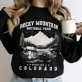 thumbnail image 3 of Rocky Mountain National Park Sweatshirt - Rocky Mountain Hiking Sweatshirt, Nature Lover Crewneck, 3 of 6