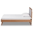 thumbnail image 3 of Baxton Studio Laima Light Grey and Brown Finished Wood Twin Size Platform Bed, 3 of 10