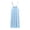 Light Blue, variant on Women's Tie Strap Nightgown Night Dress Soft Cotton Knit Ruched Neck Loose Fitting Sleepshirt for Summer Bedroom Loungewear Green Plus Size Pajamas XL