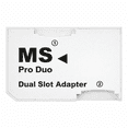 thumbnail image 6 of SANOXY Memory Card Adapter Dual Slot MicroSD to MS Duo White, 6 of 6