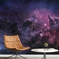 thumbnail image 3 of wall26 - Purple Nebula and Cosmic Dust in Star Field - Removable Wall Mural | Self-Adhesive Large Wallpaper - 100x144 inches, 3 of 6