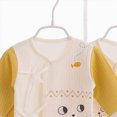 thumbnail image 4 of CAUYDYNew Born Baby Layette Gift Set-7 Piece Cotton Girl Boy Cute Cartoon Clothing and Essentials Accessories 0-3 month0-3 ML101-Light Yellow,0-3 M), 4 of 5