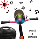 thumbnail image 2 of Triciclo para Niños Torreta con Luz y Sonido Ruedas de Eva Apto a partir de 2 Años Soporta hasta 20 kg - Rosa, 2 of 6