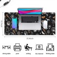 thumbnail image 5 of Long Mouse Pads for Desk,Halloween Trick or Treat Spooky Icons Desk Mats on Top Of Desks, Desk Mouse Pad Extra Large with 3mm Non-Slip Base and Stitched Edge for Gaming,Office,Work,Home 35.4x15.7in, 5 of 5