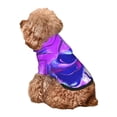 thumbnail image 5 of Honeii Swirl Print Blue Purple1 Print Small Dog Hoodies Pet Hooded Sweatshirts Fall Winter Puppy Cat Sweaters Warm Clothes for Small Dogs Outfits Costume-XX-Large, 5 of 7