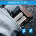 thumbnail image 2 of 12000mAh Portable Charger with Dual USB Ports TeqHome 3.1A Output Power Bank for Smartphonr Small Fan Silver, 2 of 9