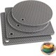 thumbnail image 1 of Silicone Trivet Mats, Silicone Pot Holders for Hot Pots and Pans. Heat Resistant Counter Mats for Tables, Countertops, Spoon Rest and Large Coasters, 1 of 4
