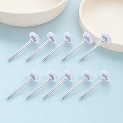 TEHAUX Rouleaux de Remplacement pour Porte de Garage 1 Ensemble Nylon Argenté pour Propriétaires