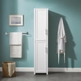 thumbnail image 2 of Crosley Furniture Armoire de Rangement en Lin Savannah, Blanc, 2 of 15