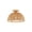 Khaki M, variant on Tyidzon Vintage Light Rattan Chandelier Ceiling Lighting Fixtures Boho Lamp Shade Flush Mount Ceiling Light Imitation Twines Rope Hand-Woven Small Chandelier for Hallway Bedroom Kitchen Pendant Lights