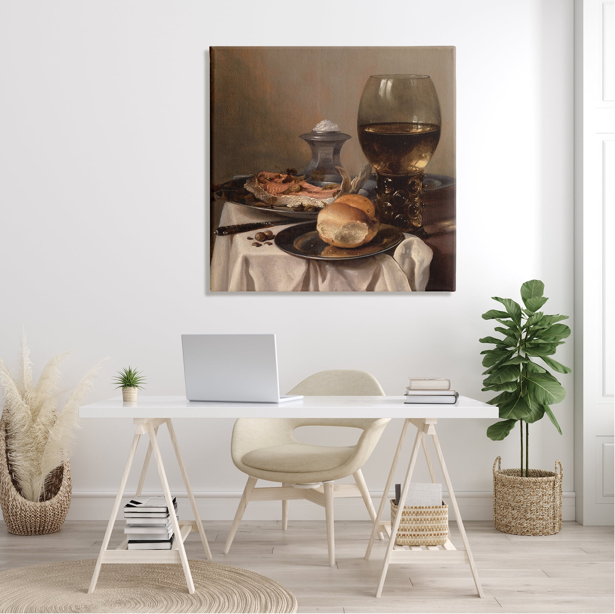 Stupell Industries Still Life with Salt Pieter Claesz Classical Painting Painting Gallery Wrapped Canvas Print Wall Art, Design by one1000paintings