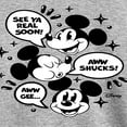 thumbnail image 3 of Disney - Mickey Mouse - See Ya Soon!, Aww Shucks!, Aww Gee - Youth Long Sleeve Graphic T-Shirt, 3 of 5