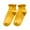 Yellow, variant on Yuanlong Women's Vertical Stripe Socks Above-Ankle Ruffle Edge Sock Solid Color Classic Versatile Vacation Hosiery