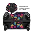 thumbnail image 2 of Kdxio Skull mushroom colorful Pattern Luggage Cover for Travel,Elastic and Durable,Fits 18-32 Inch,Anti-Scratch Suitcase Protector-No luggage included, 2 of 5