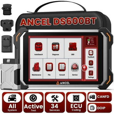 ANCEL All System Bi-directional Scan Tool, OBD2 Scanner Car Diagnostic Tool with 34  Maintenance Service, ECU Co-ding, ABS Bleeding, BMS/SAS/TPMS/Oil Reset, AutoVin, CANFD&DOIP, Lifetime Free Update