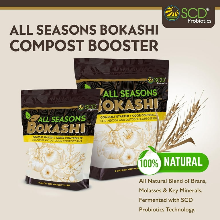 All Seasons Bokashi Compost Starter - Dry Bokashi Bran for Kitchen