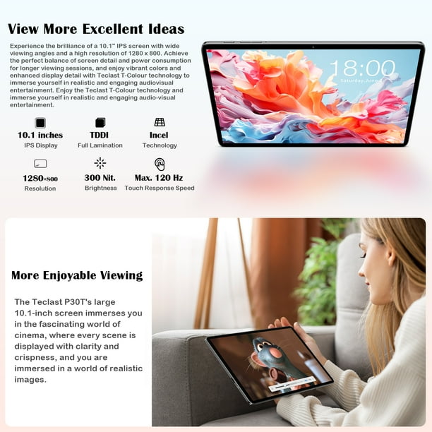 Free Shipping! Teclast Android 14 Tablet 10.1 inch WiFi 5G