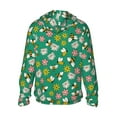 thumbnail image 2 of Goofa Flying Bees Printed Women's UPF 50+ Sun Protection Hoodie Jacket Lightweight Long Sleeve Sun Shirt for Women with Pocket Hiking Outdoor-3X-Large, 2 of 9