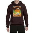 thumbnail image 2 of Wild Bobby Life Was Meant For Great Adventures Mountains Pine Trees Nature Lover Unisex Hoodie Sweatshirt, Brown, Medium, 2 of 6