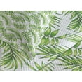 thumbnail image 4 of Ambesonne Palm Leaf Quilted Bedspread Set 3 Pcs, Exotic Tree Hawaiian, Queen Size, Fern Green, 4 of 5