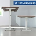 thumbnail image 3 of VIVO Electric Dual Motor 71” x 36” Standing Desk, Dark Walnut Top, White Frame, 3 of 8