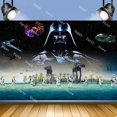 thumbnail image 3 of Decoración de fiesta de cumpleaños de Star Wars, pancarta de fondo de globo Yoda, adorno de pastel, suministros para Baby Shower, 3 of 5