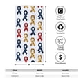 thumbnail image 2 of Polyester Long Towel Multi-Size Water Absorption Good Bright Fluffy Soft For Bathroom Swimming Pool Beach Outdoor Travel Cancer Awareness Ribbon Pattern - Metallic Elegance (1), 2 of 8