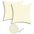 thumbnail image 1 of Yescom 2 Pack 18x18 Ft 97% UV Block Square Sun Shade Sail HDPE Canopy Patio Pool Yard, 1 of 11