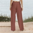 thumbnail image 4 of Mgmyaa Wide Leg Pants Women, Plus Size Womens Slacks, Loose Wide Leg Pants, High Waist Straight Casual Pants, Palazzo Pants Casual Lounge Pant Trousers, 4 of 5
