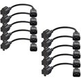 thumbnail image 1 of Chenchen [10-Pack] 1 Foot 18AWG Standard Computer Power Adapter Cord NEMA 5-15R Receptacle to IEC320 C14, 0.3M/Black, 1 of 1