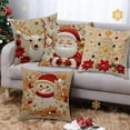 thumbnail image 2 of Under $5 Christmas Decorative Pillow Covers 18x18" for Couch Sofa Bed, Soft and Breathable Home Decors Cushion Covers Christmas Pillow Cover Holiday Decoration Linen Pillow, 2 of 7