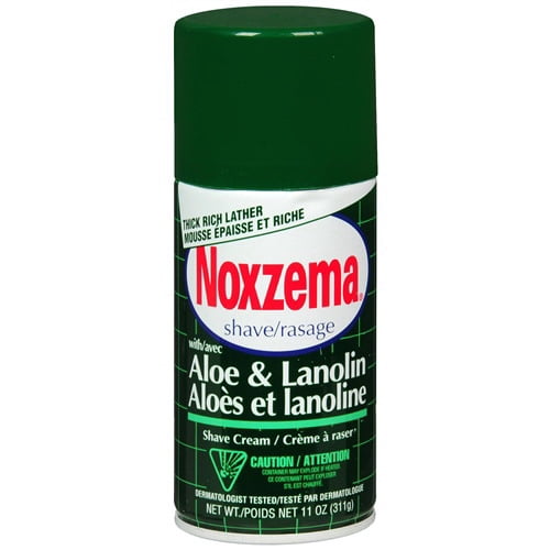 Noxzema Medicated Shave Cream With Aloe And Lanolin 11 Oz, 3 Pack