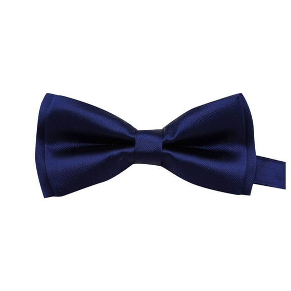 HaiMao Kids Adult Bow Tie Clearance, Classic Solid Color Pre-Tied Bow Tie Adjustable Neck Bowtie for Boys Wedding Parties Blue Free Size(Free Size)