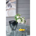 thumbnail image 5 of Oval Glass Vase - 9.5" x 4.5" x 9.5" - Black/Gold, 5 of 9