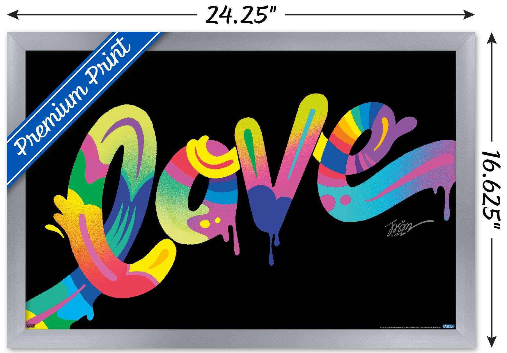 Jason Naylor - Love Wall Poster, 14.725" x 22.375", Framed