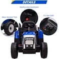 thumbnail image 5 of ALICIAN Kids Powered Ride-Ons, Ride on Car ,Toddler Riding, Driven Electric tractor, Large Manned Toy Car, Farm Simulation Driving ,With Remote Control/7-led /Horn/MP3 Player, 5 of 8