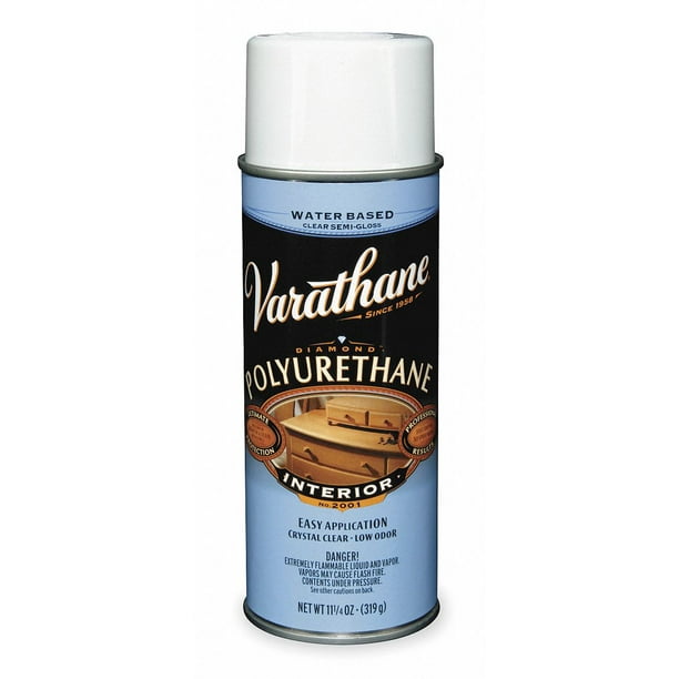 Clear Polyurethane Spray, SemiGloss Finish, 20 to 25 sq. ft. Coverage