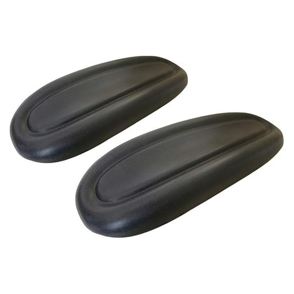 Office Chair Arm Pads - 2 Piece Set - Soft Cushion Replacement Armrests - Compatible with Most Chairs - 10" x 4" - Black